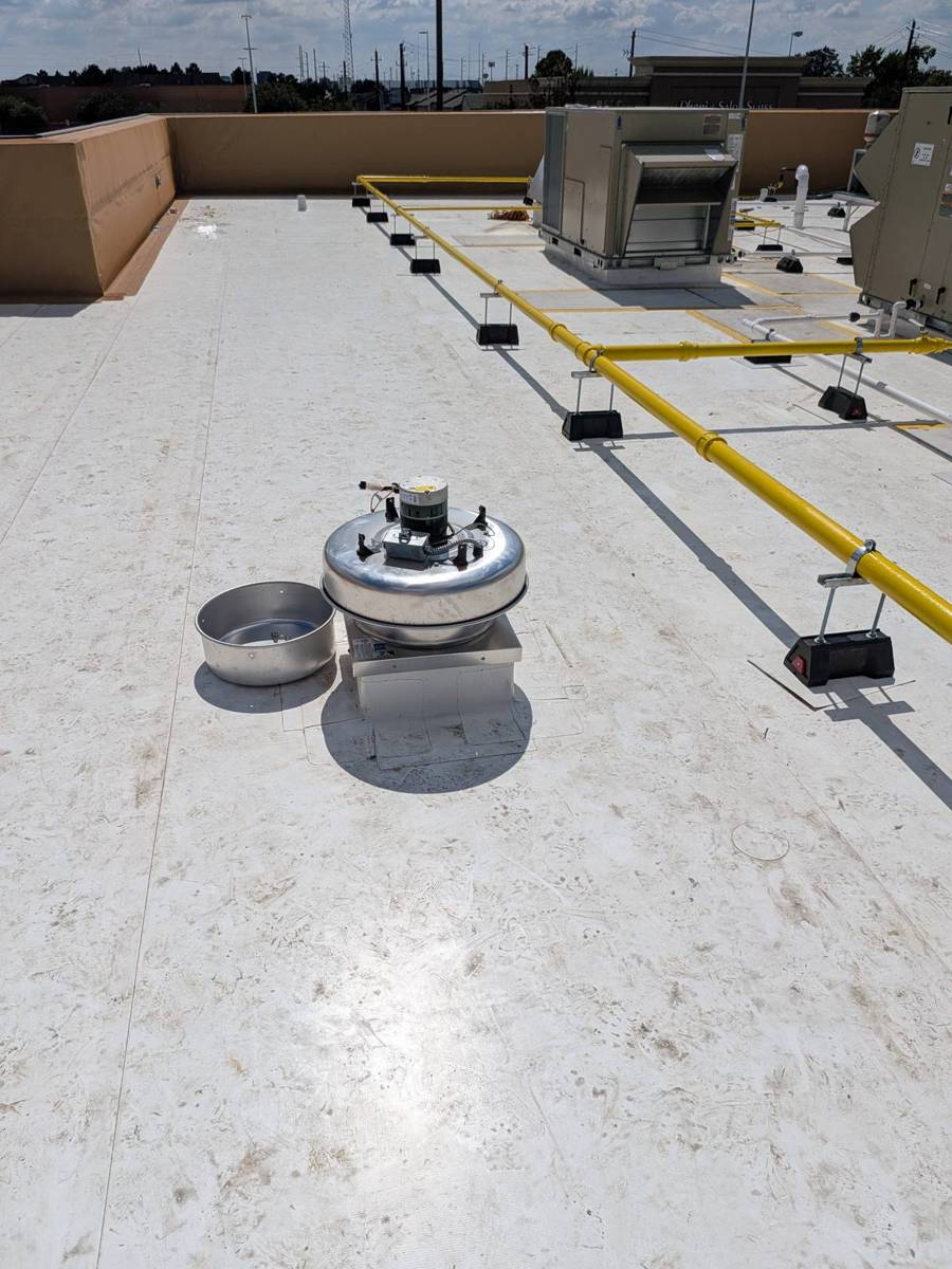Rooftop exhaust fans