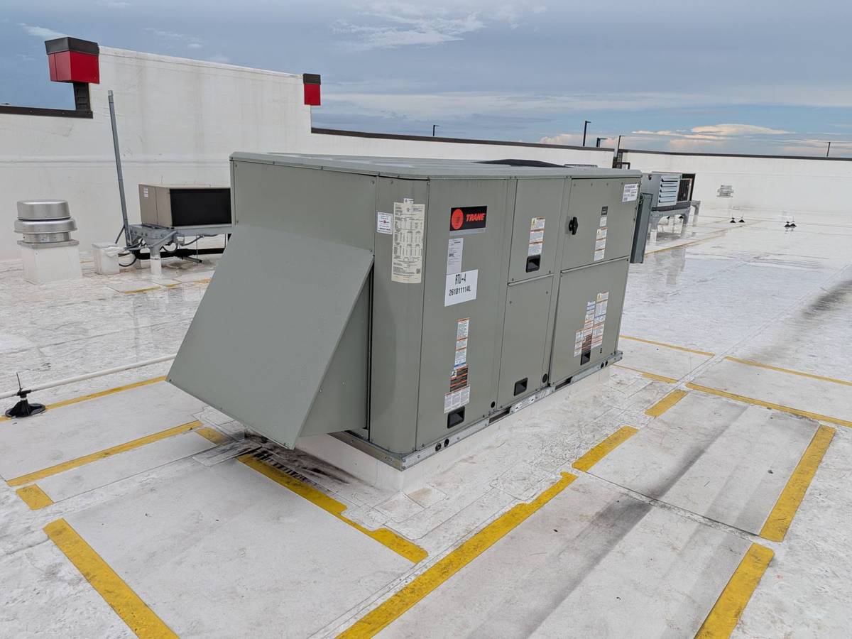 Rooftop unit with economizer hood