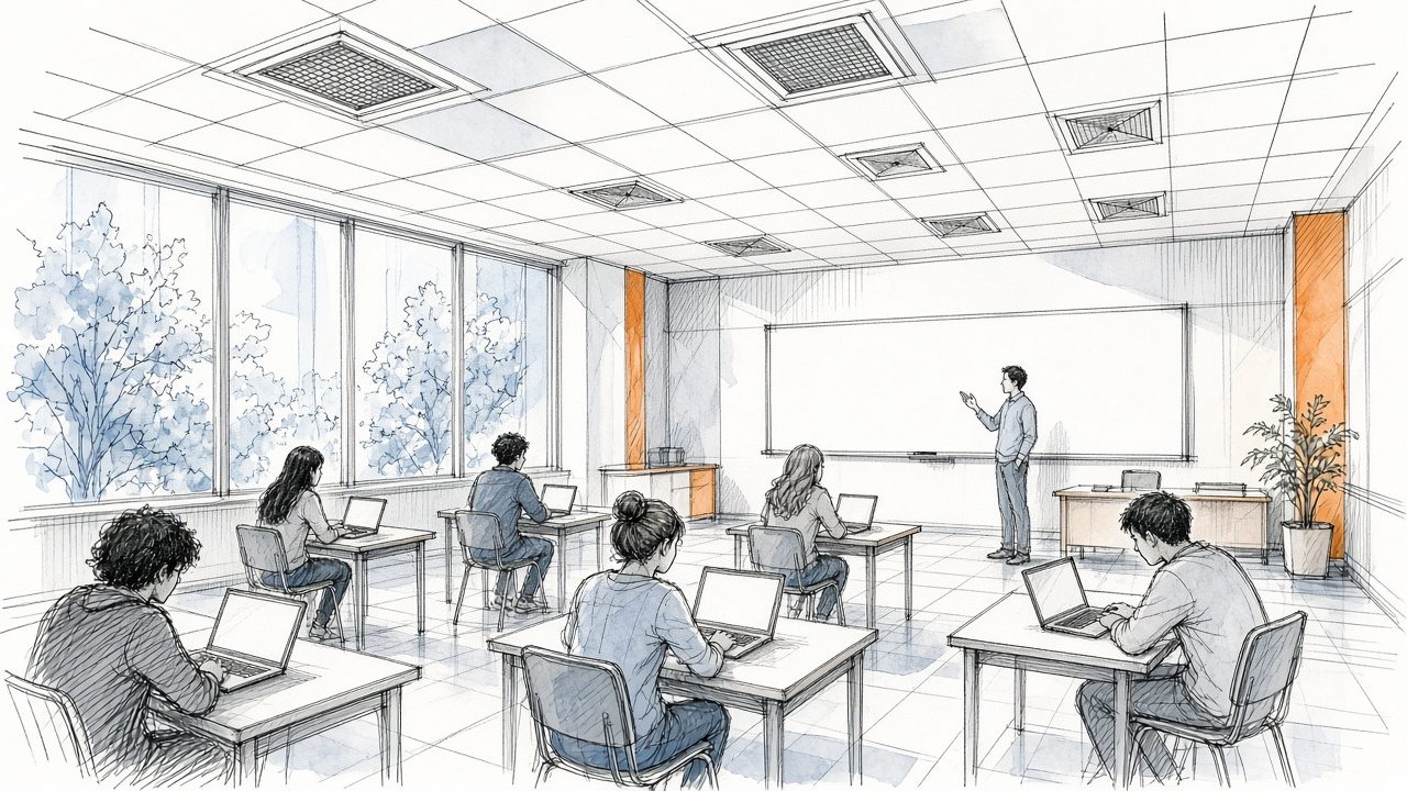Students in a classroom